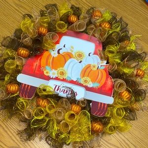 Homemade Thanksgiving Wreath